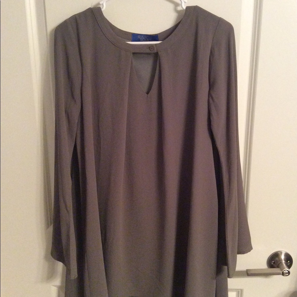 Olive green long sleep tunic